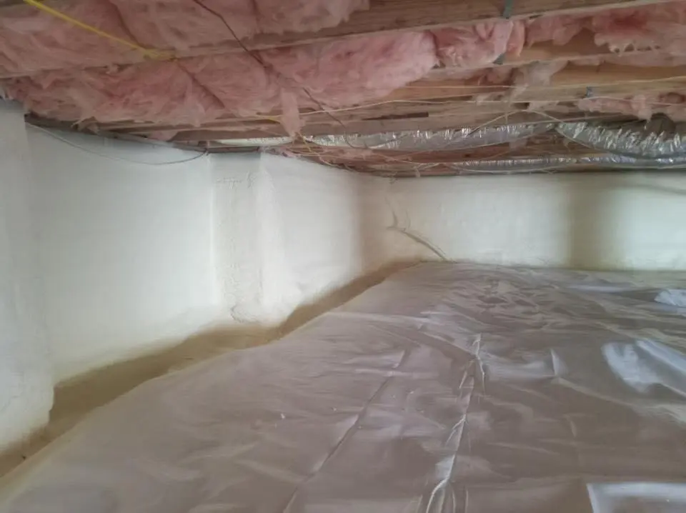 Crawl space encapsulation with closed-cell spray foam for Spray Foam Roofing in Helena Valley Southeast